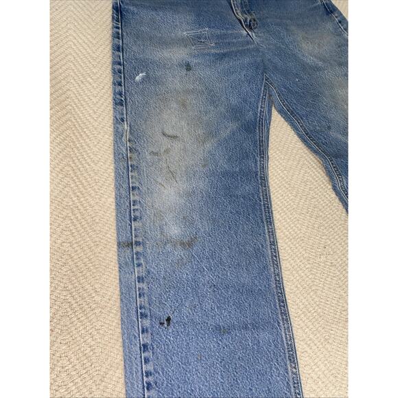 Vintage Carhartt Jeans Men's 34x30 Blue Denim Relaxed Fit Straight Leg B160 DST - Picture 3 of 15